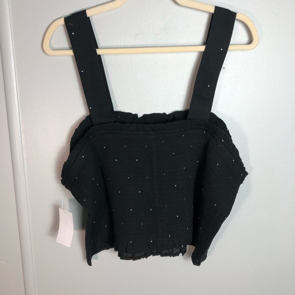 bp Tops Bp Smocked Tank Black With Dots Size 2x Nwt Nordstroms Rack